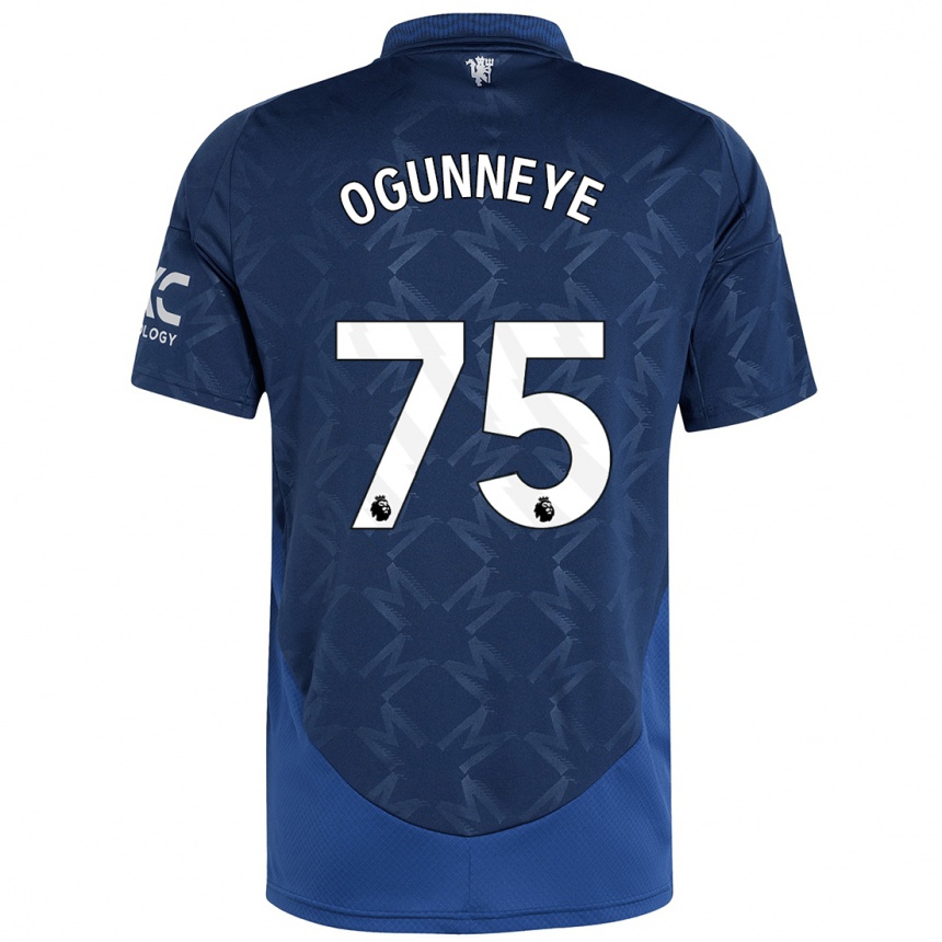 Kids Football Habeeb Ogunneye #75 Indigo Away Jersey 2024/25 T-Shirt Uk