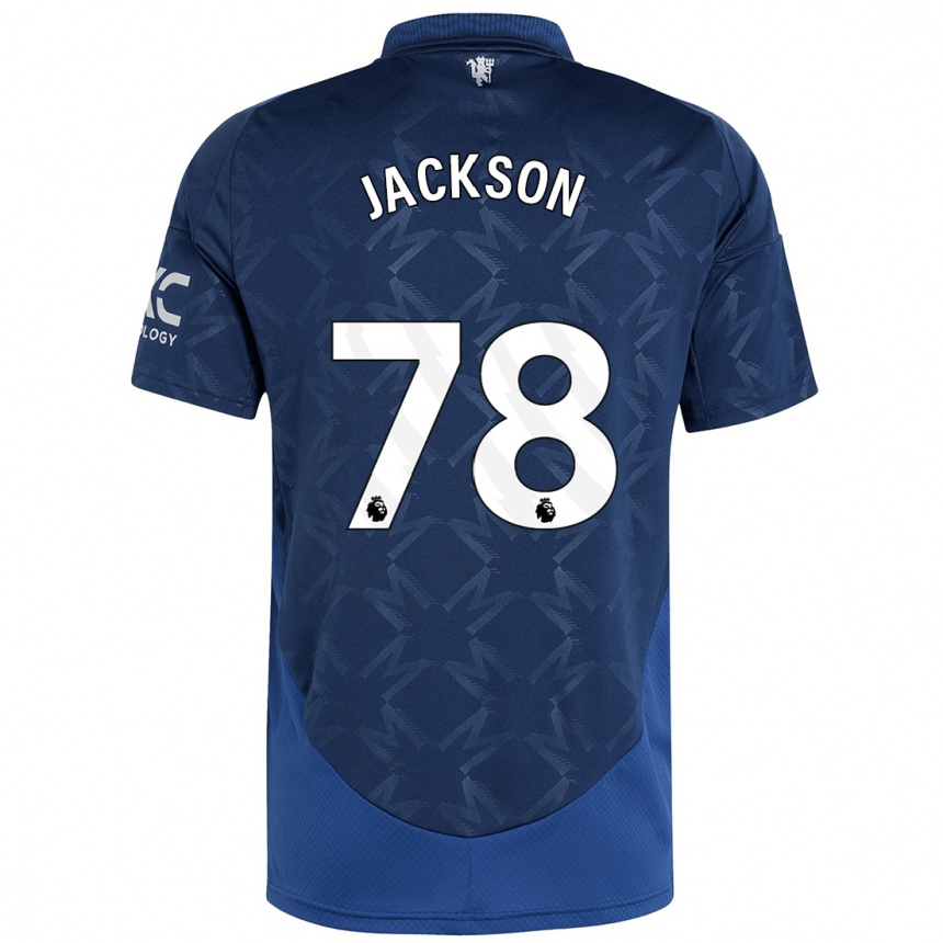 Kids Football Louis Jackson #78 Indigo Away Jersey 2024/25 T-Shirt Uk