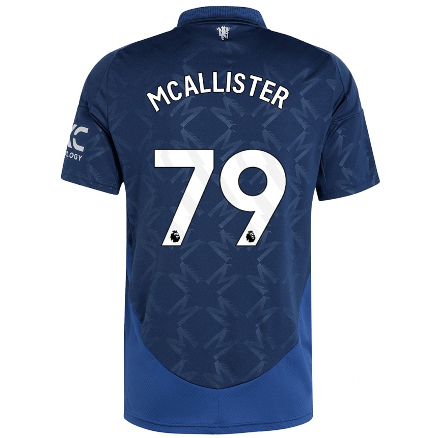 Kids Football Finley Mcallister #79 Indigo Away Jersey 2024/25 T-Shirt Uk