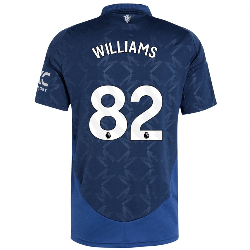 Kids Football Ethan Williams #82 Indigo Away Jersey 2024/25 T-Shirt Uk