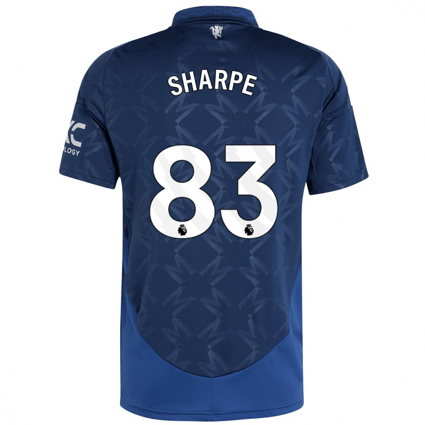 Kids Football Malachi Sharpe #83 Indigo Away Jersey 2024/25 T-Shirt Uk