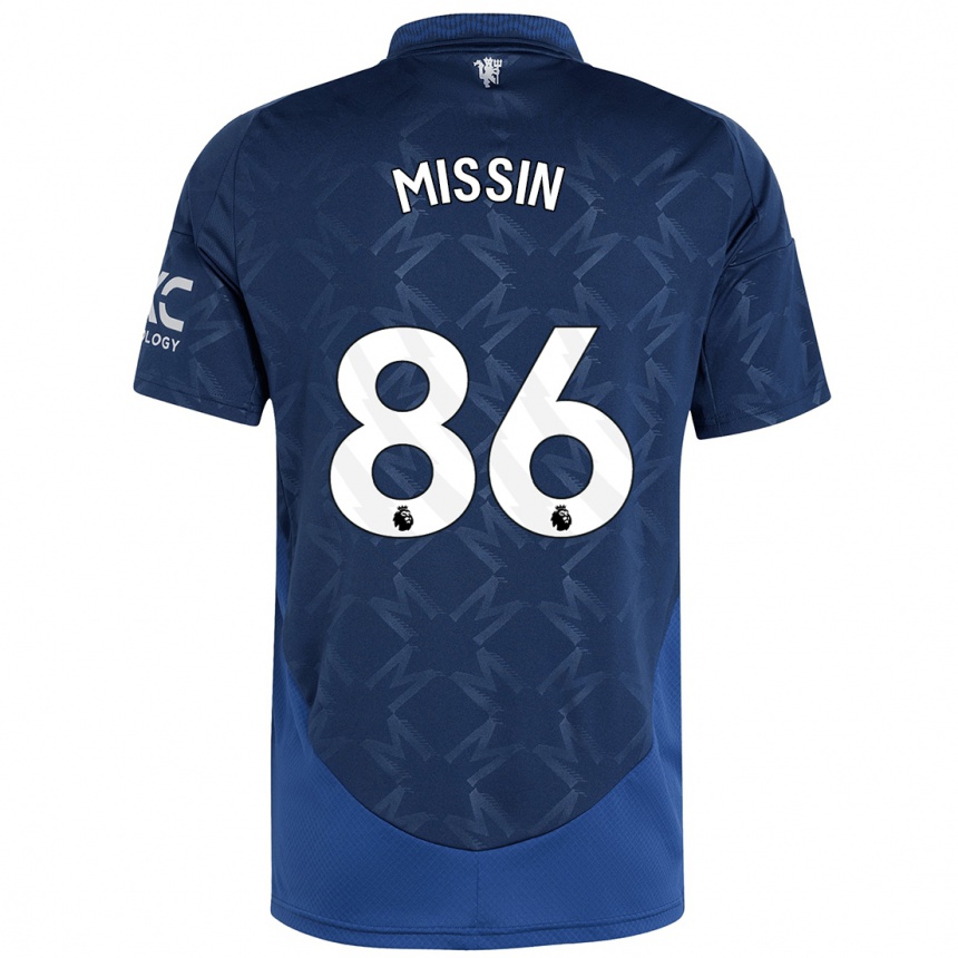 Kids Football Ashton Missin #86 Indigo Away Jersey 2024/25 T-Shirt Uk