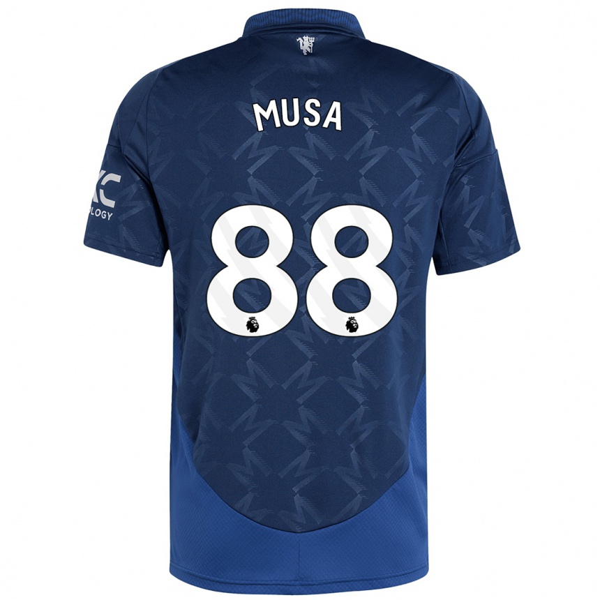 Kids Football Victor Musa #88 Indigo Away Jersey 2024/25 T-Shirt Uk