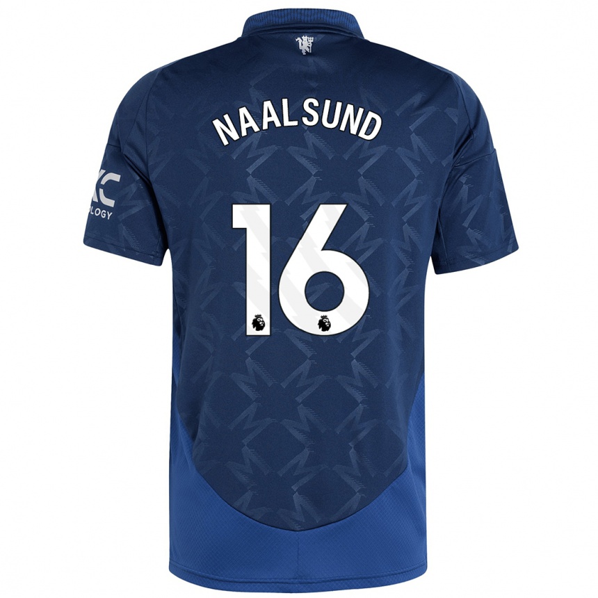 Kids Football Lisa Naalsund #16 Indigo Away Jersey 2024/25 T-Shirt Uk