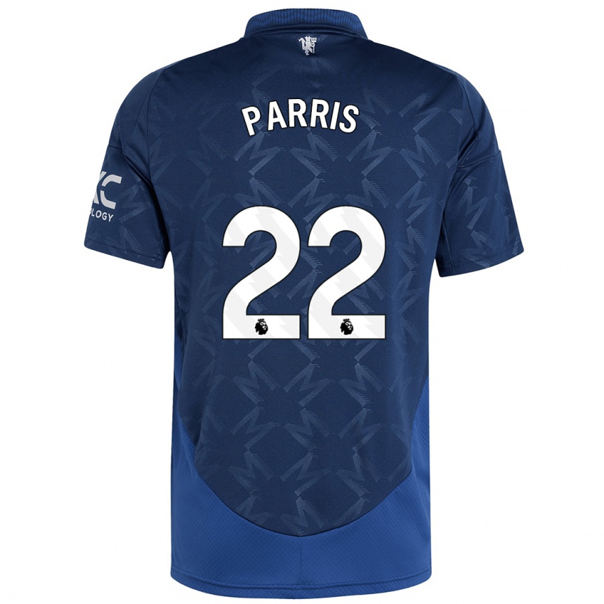 Kids Football Nikita Parris #22 Indigo Away Jersey 2024/25 T-Shirt Uk