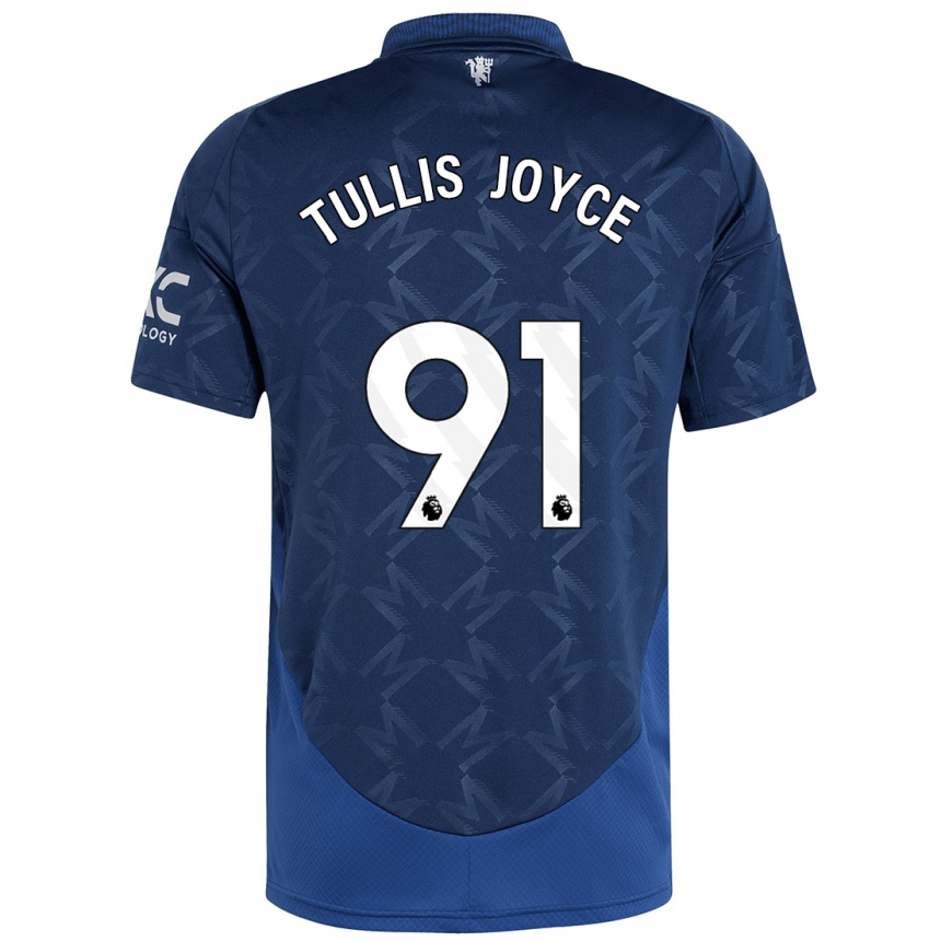 Kids Football Phallon Tullis-Joyce #91 Indigo Away Jersey 2024/25 T-Shirt Uk