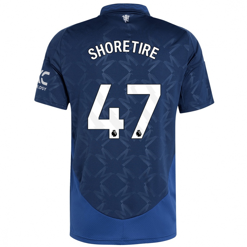 Kids Football Shola Shoretire #47 Indigo Away Jersey 2024/25 T-Shirt Uk