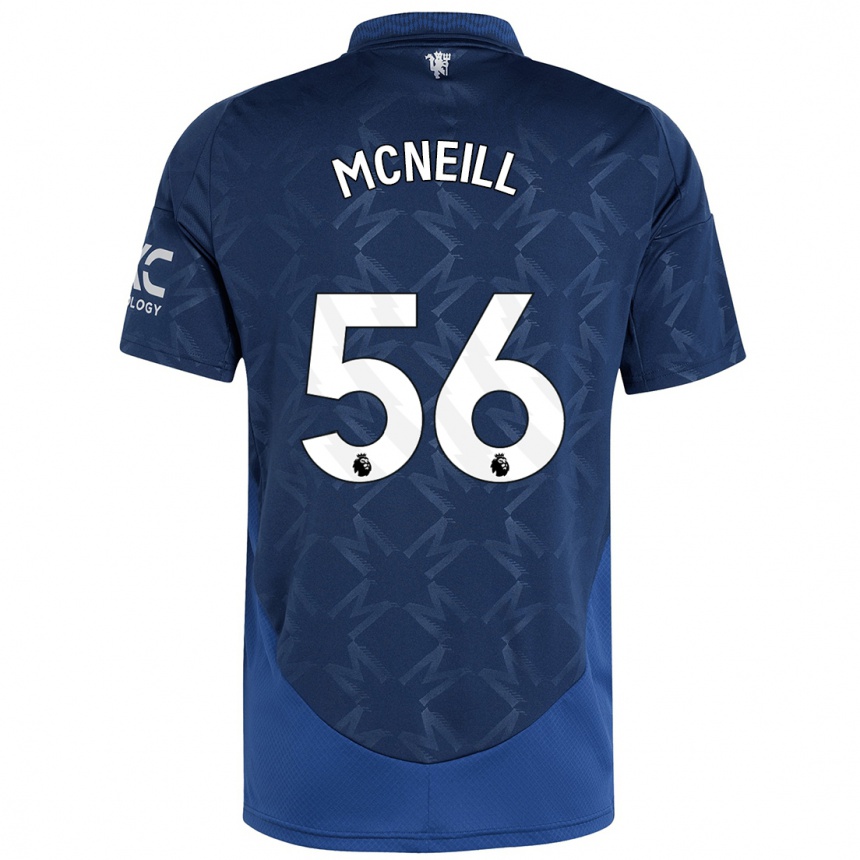 Kids Football Charlie Mcneill #56 Indigo Away Jersey 2024/25 T-Shirt Uk