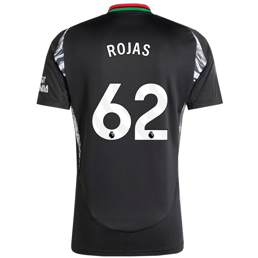 Kids Football Alexei Rojas #62 Black Away Jersey 2024/25 T-Shirt Uk