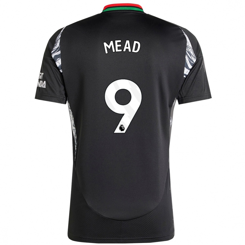 Kids Football Beth Mead #9 Black Away Jersey 2024/25 T-Shirt Uk