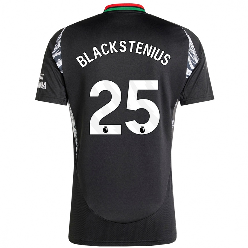 Kids Football Stina Blackstenius #25 Black Away Jersey 2024/25 T-Shirt Uk