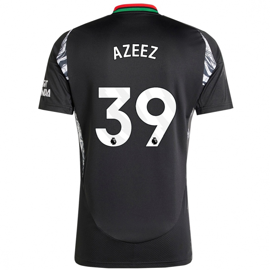 Kids Football Miguel Azeez #39 Black Away Jersey 2024/25 T-Shirt Uk