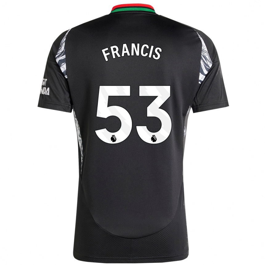 Kids Football Jack Henry Francis #53 Black Away Jersey 2024/25 T-Shirt Uk