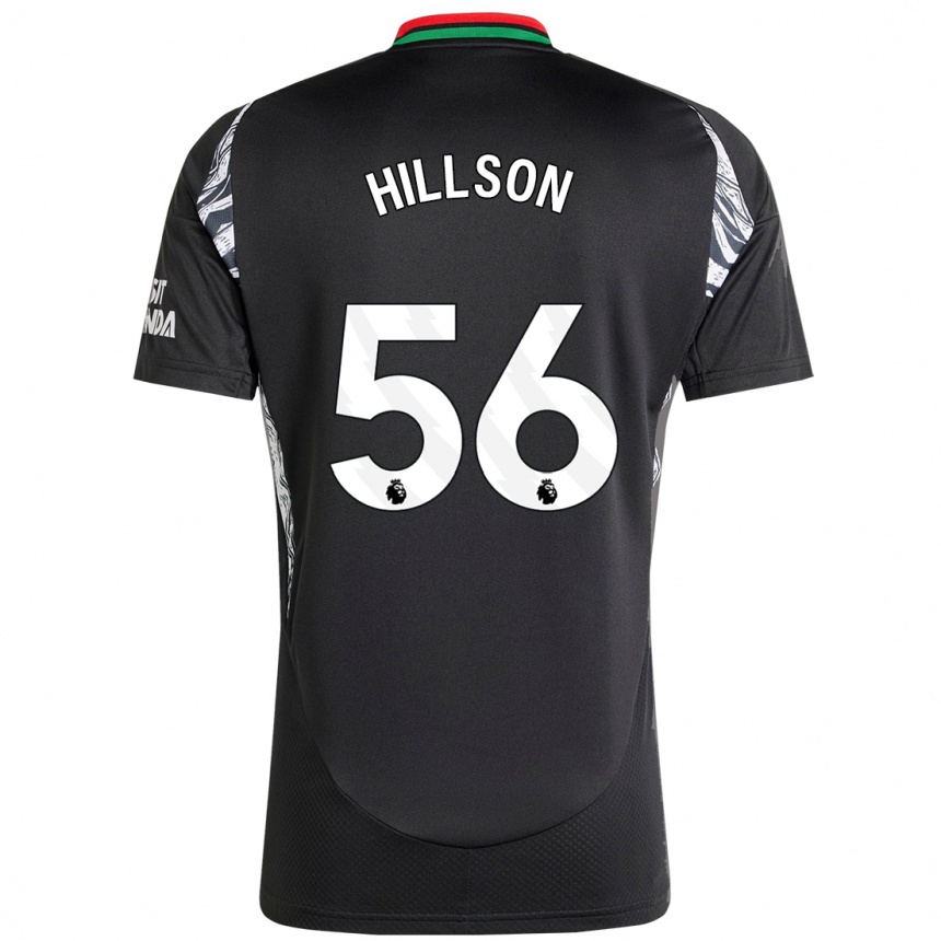 Kids Football James Hillson #56 Black Away Jersey 2024/25 T-Shirt Uk