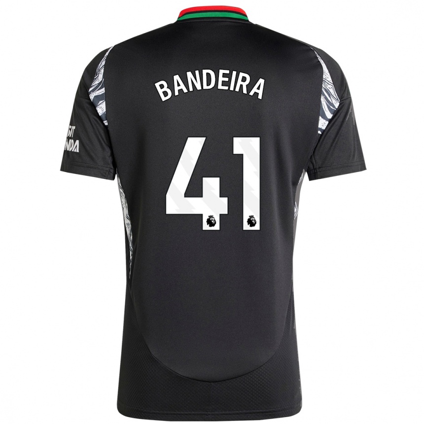 Kids Football Mauro Bandeira #41 Black Away Jersey 2024/25 T-Shirt Uk