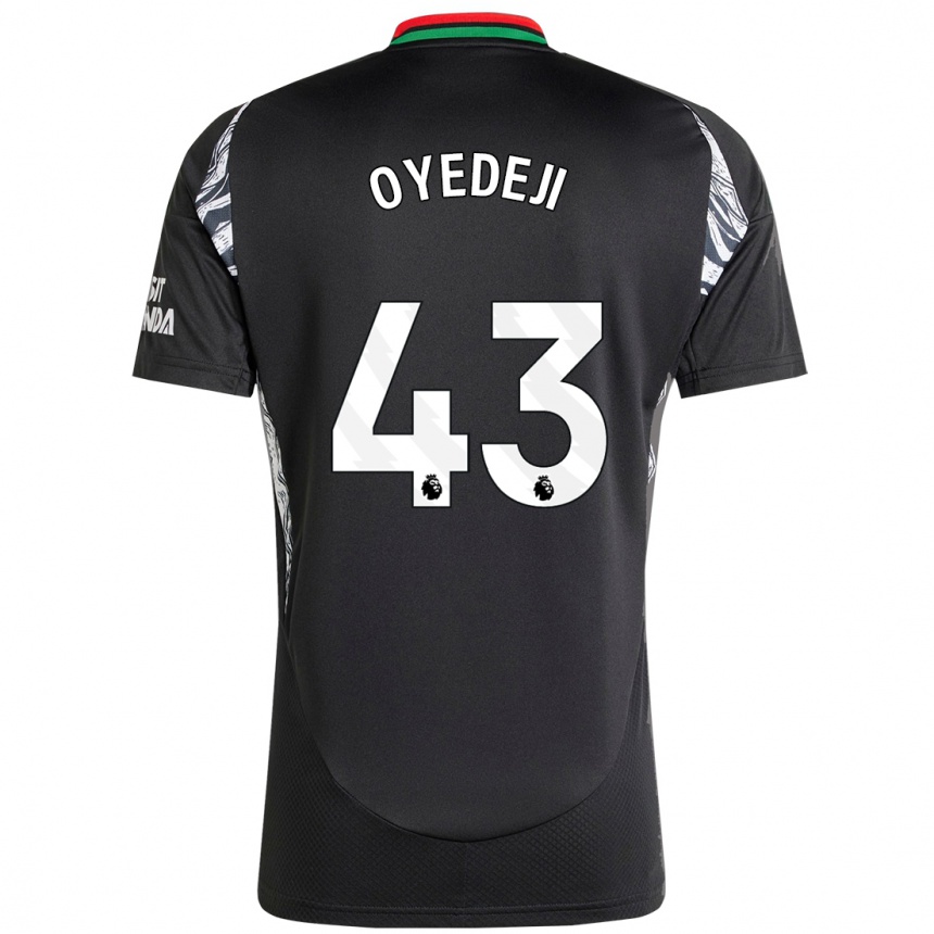 Kids Football Nathan Butler Oyedeji #43 Black Away Jersey 2024/25 T-Shirt Uk