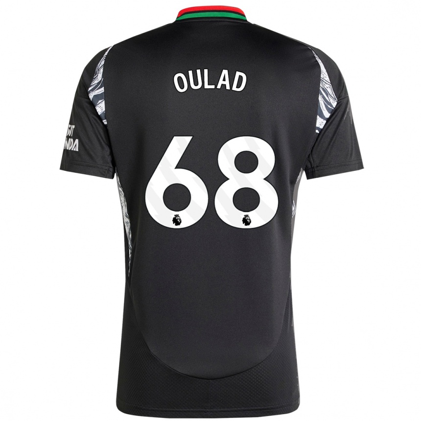 Kids Football Salah-Eddine Oulad M'hand #68 Black Away Jersey 2024/25 T-Shirt Uk