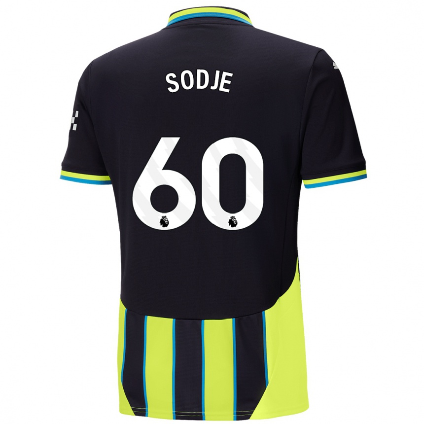 Kids Football Tai Sodje #60 Blue Yellow Away Jersey 2024/25 T-Shirt Uk