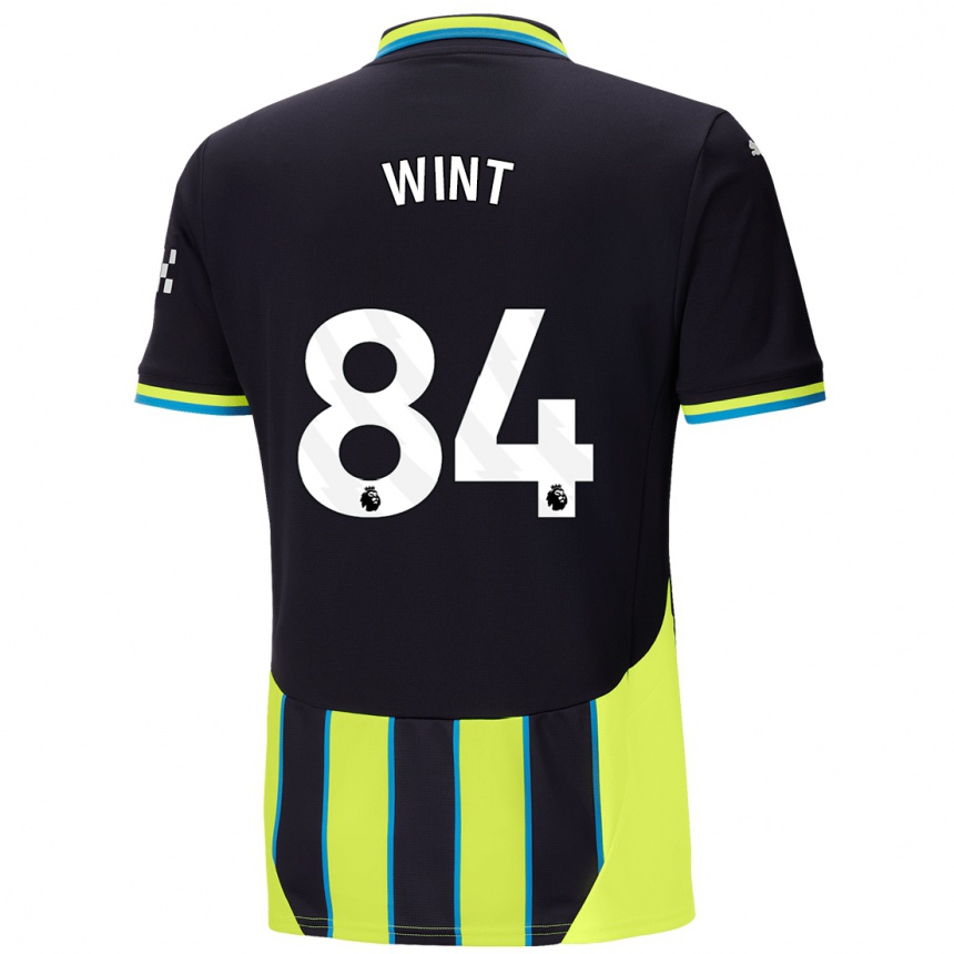 Kids Football Jack Wint #84 Blue Yellow Away Jersey 2024/25 T-Shirt Uk