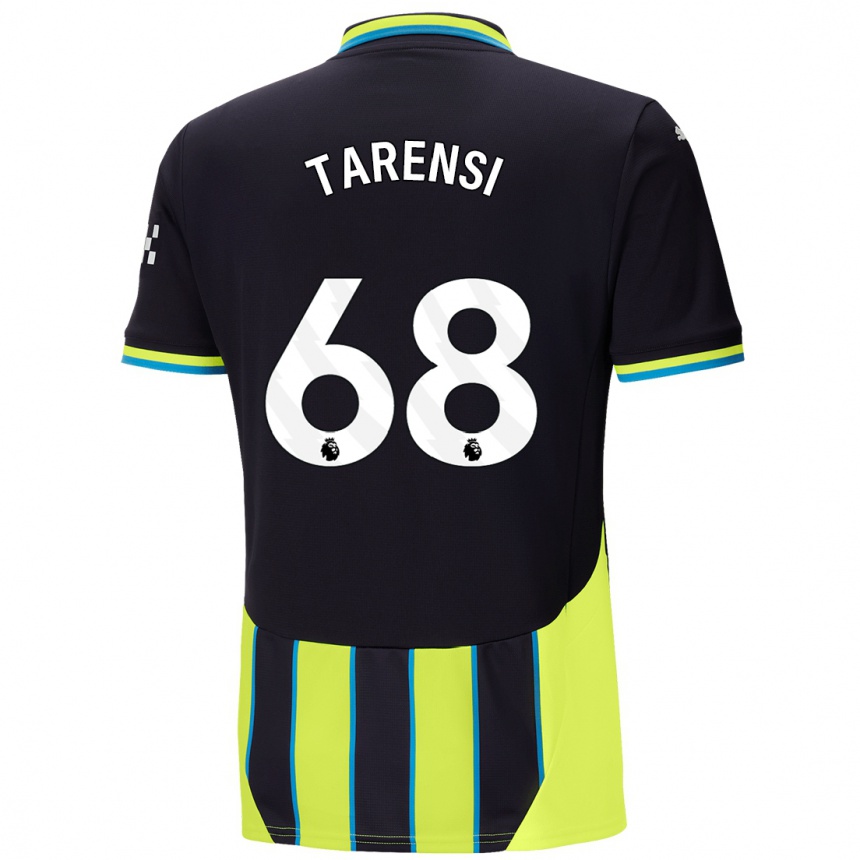 Kids Football Oscar Tarensi #68 Blue Yellow Away Jersey 2024/25 T-Shirt Uk