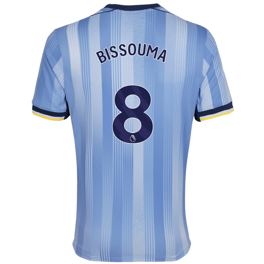 Kids Football Yves Bissouma #8 Light Blue Away Jersey 2024/25 T-Shirt Uk