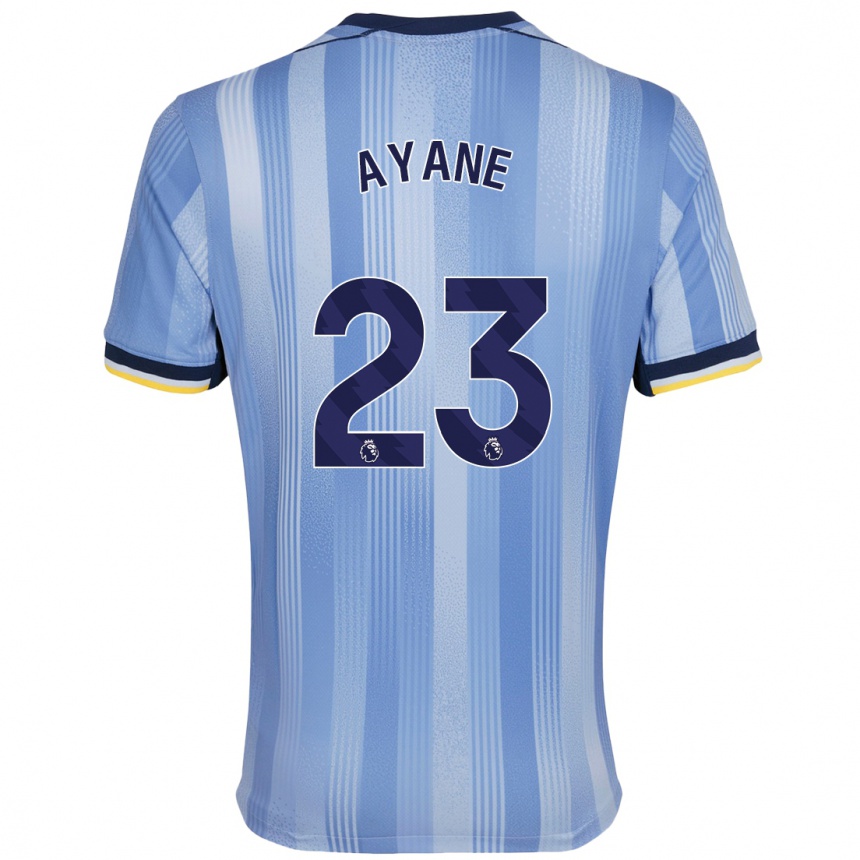 Kids Football Rosella Ayane #23 Light Blue Away Jersey 2024/25 T-Shirt Uk