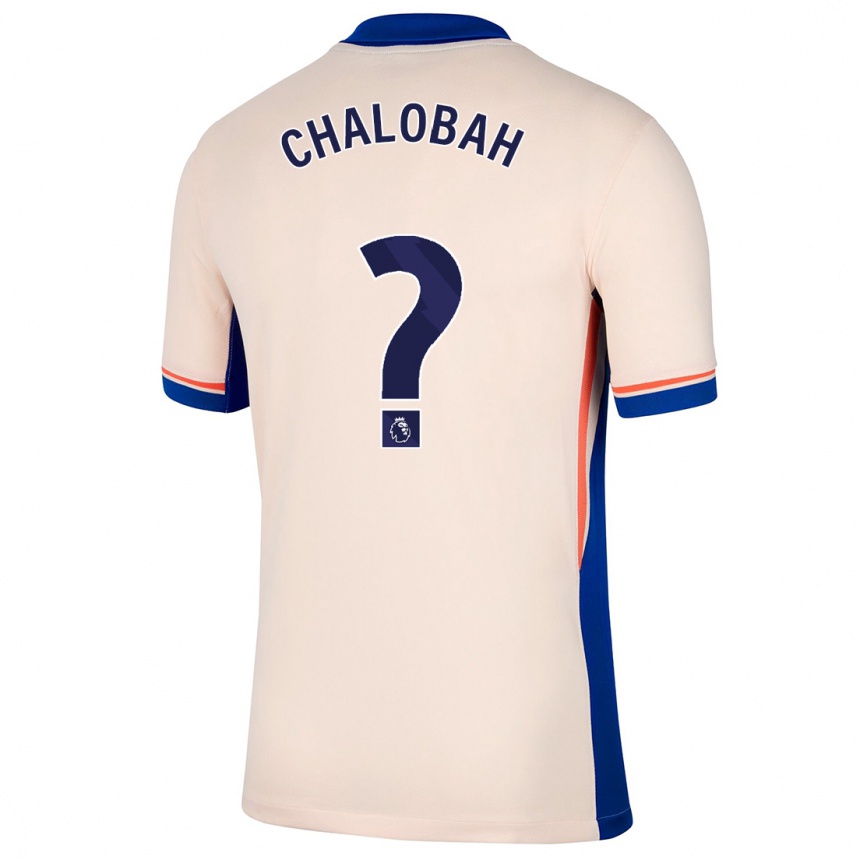 Kids Football Trevoh Chalobah #0 Light Beige Away Jersey 2024/25 T-Shirt Uk