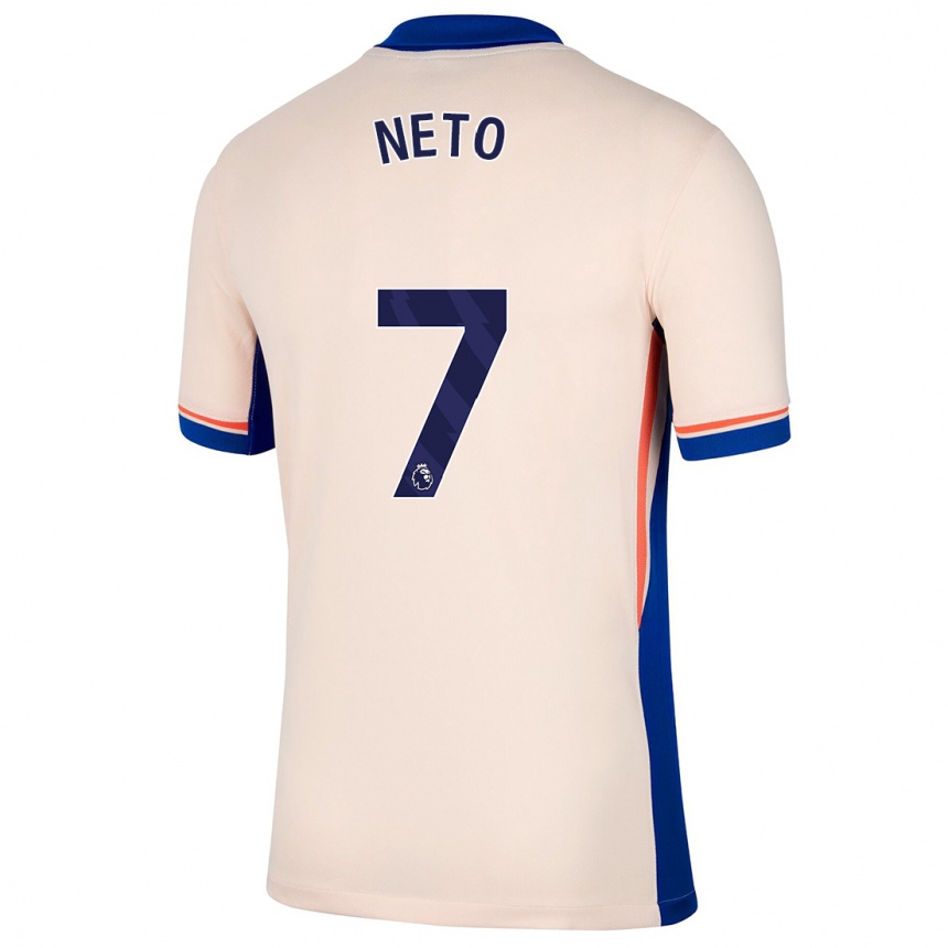 Kids Football Pedro Neto #7 Light Beige Away Jersey 2024/25 T-Shirt Uk