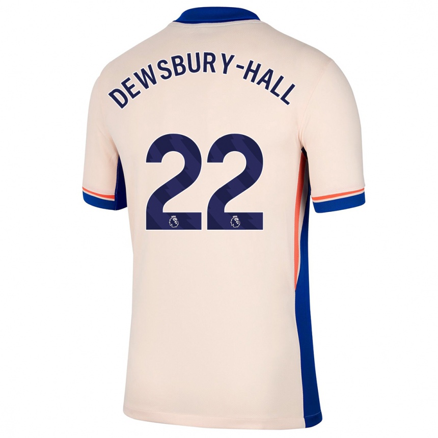 Kids Football Kiernan Dewsbury-Hall #22 Light Beige Away Jersey 2024/25 T-Shirt Uk