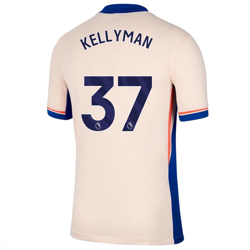 Kids Football Omari Kellyman #37 Light Beige Away Jersey 2024/25 T-Shirt Uk