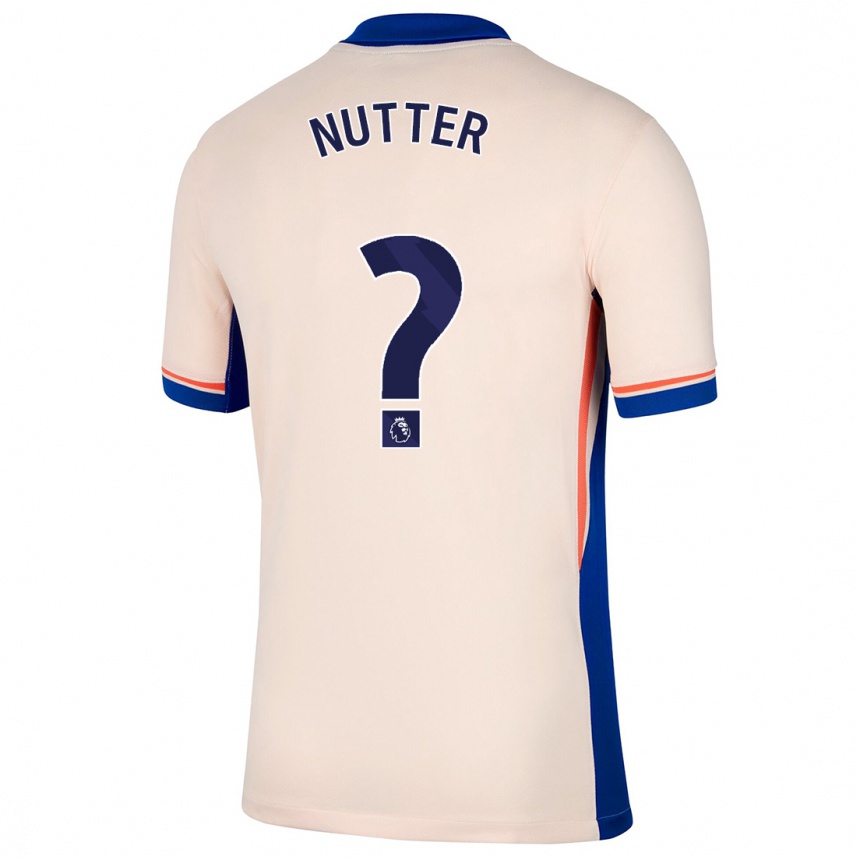 Kids Football Walter Nutter #0 Light Beige Away Jersey 2024/25 T-Shirt Uk