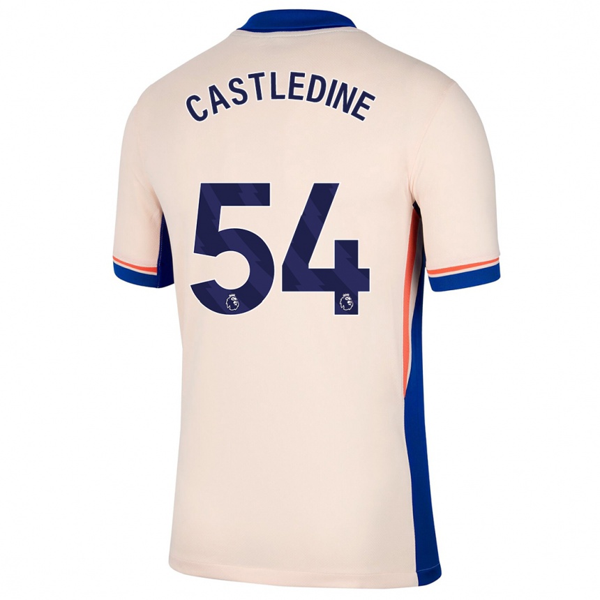 Kids Football Leo Castledine #54 Light Beige Away Jersey 2024/25 T-Shirt Uk