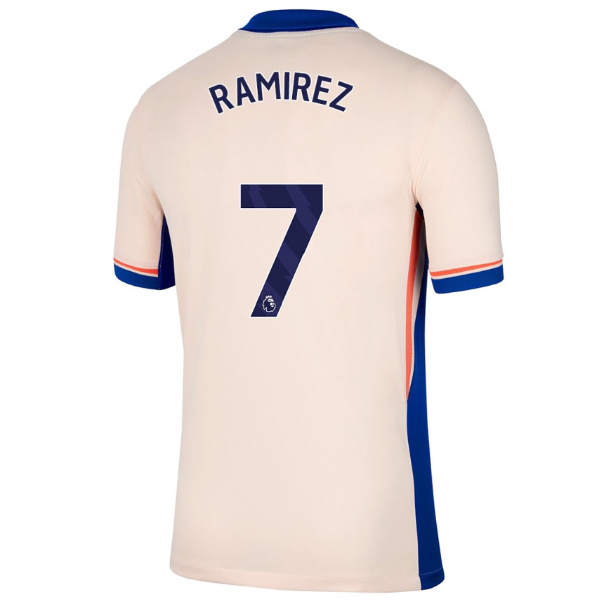 Kids Football Mayra Ramírez #7 Light Beige Away Jersey 2024/25 T-Shirt Uk