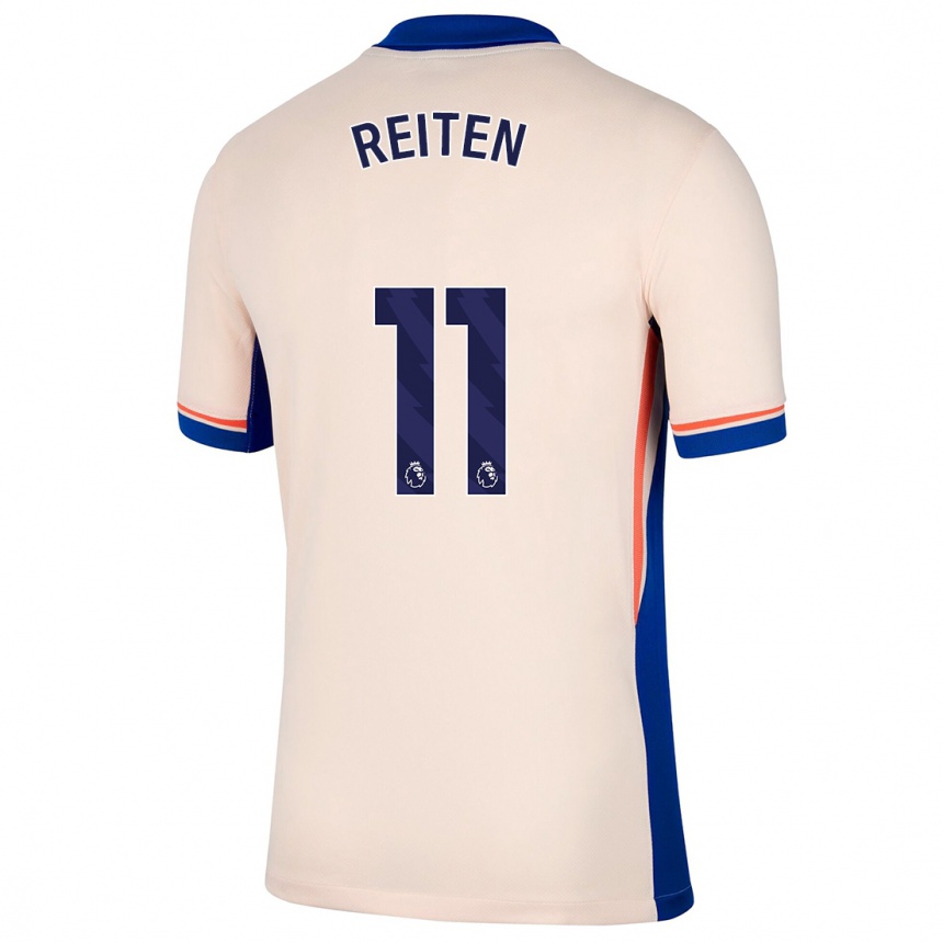 Kids Football Guro Reiten #11 Light Beige Away Jersey 2024/25 T-Shirt Uk