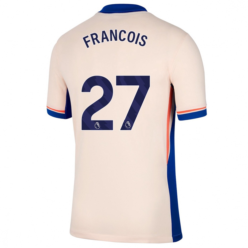 Kids Football Oriane Jean-François #27 Light Beige Away Jersey 2024/25 T-Shirt Uk