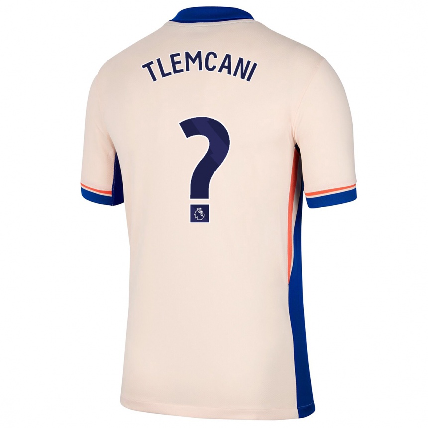 Kids Football Sami Tlemcani #0 Light Beige Away Jersey 2024/25 T-Shirt Uk