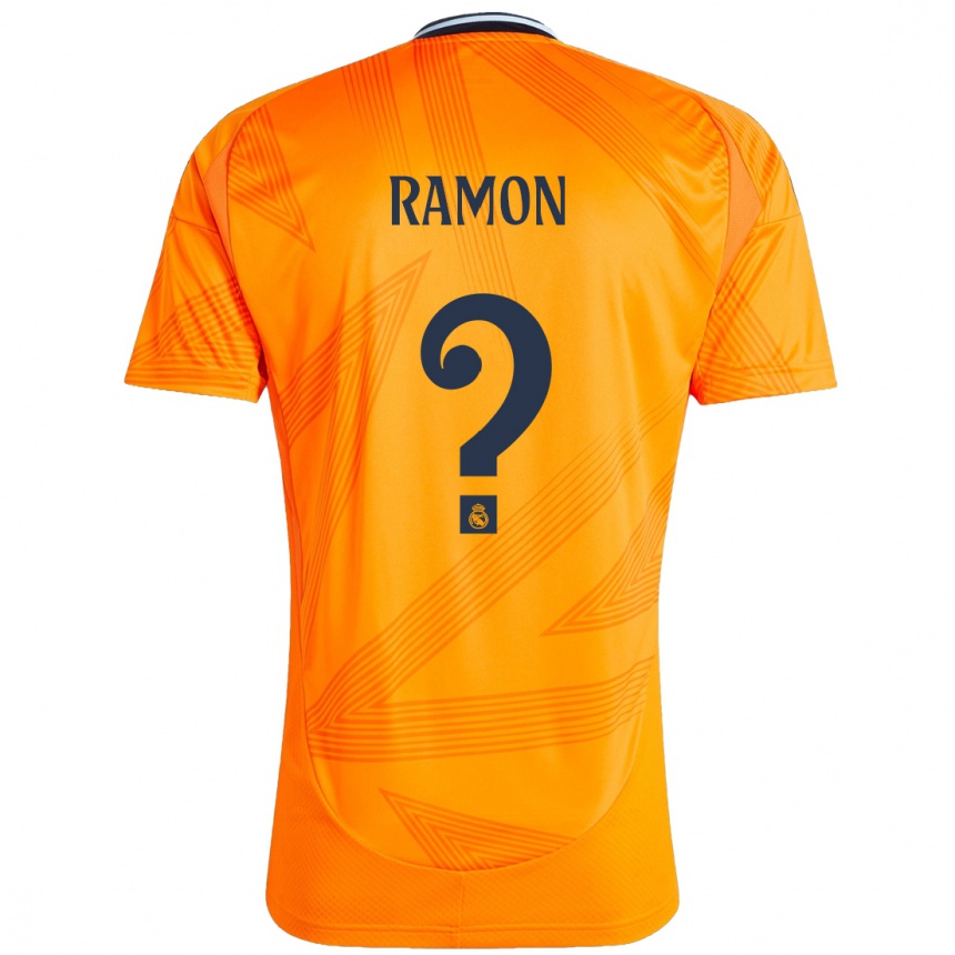 Kids Football Jacobo Ramon #0 Orange Away Jersey 2024/25 T-Shirt Uk