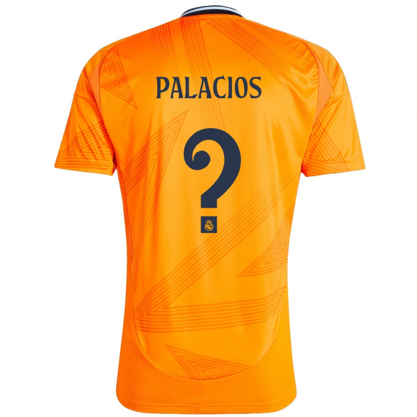 Kids Football Cesar Palacios #0 Orange Away Jersey 2024/25 T-Shirt Uk