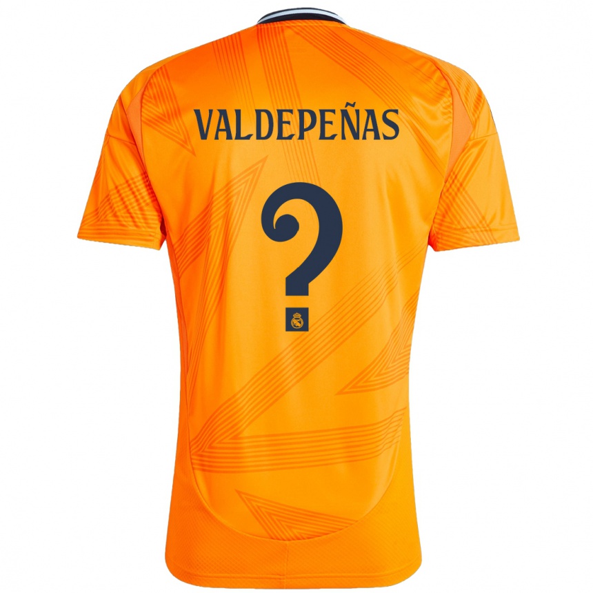 Kids Football Víctor Valdepeñas #0 Orange Away Jersey 2024/25 T-Shirt Uk