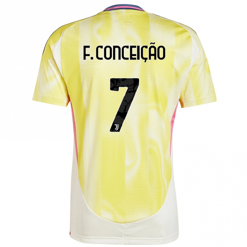 Kids Football Francisco Conceicao #7 Orange Away Jersey 2024/25 T-Shirt Uk