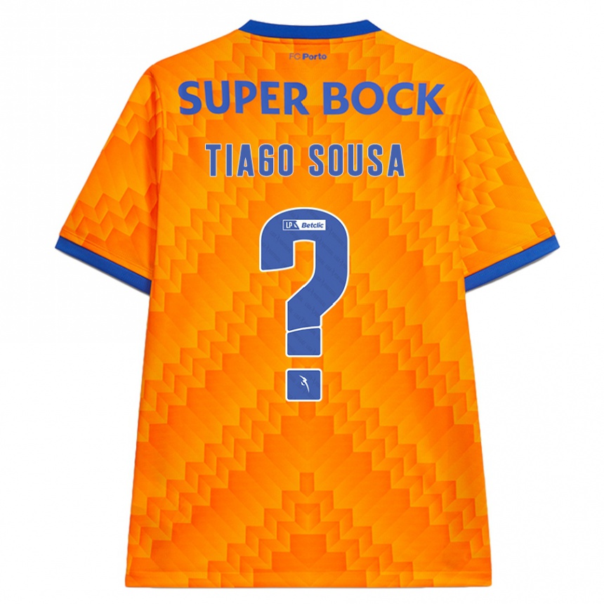 Kids Football Tiago Sousa #0 Orange Away Jersey 2024/25 T-Shirt Uk