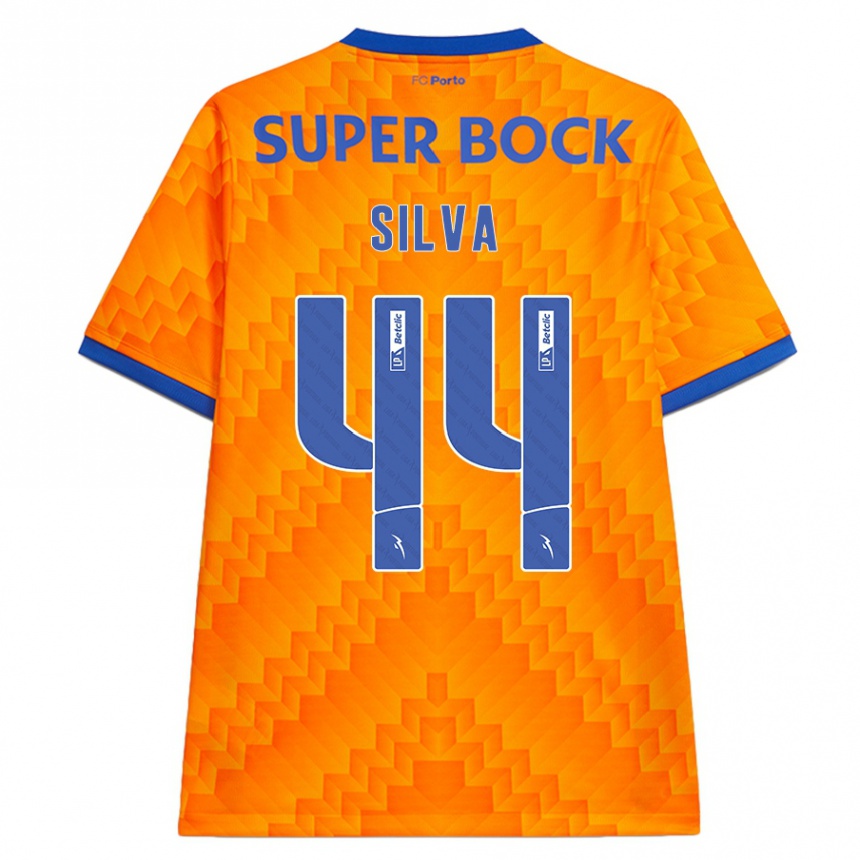 Kids Football Felipe Silva #44 Orange Away Jersey 2024/25 T-Shirt Uk