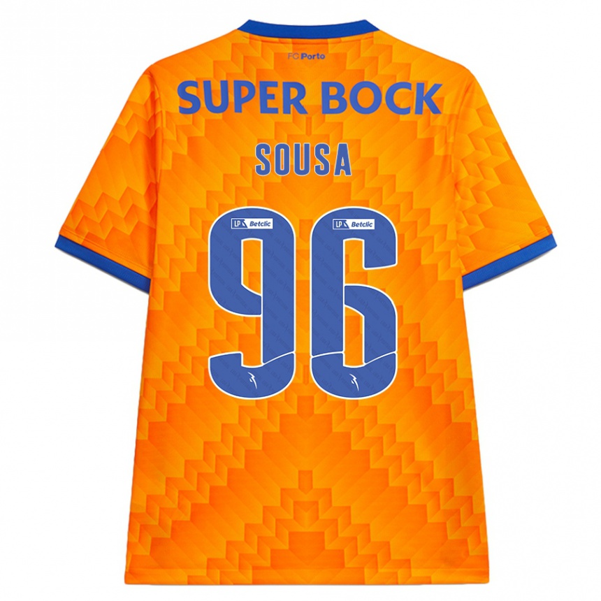 Kids Football Filipe Sousa #96 Orange Away Jersey 2024/25 T-Shirt Uk