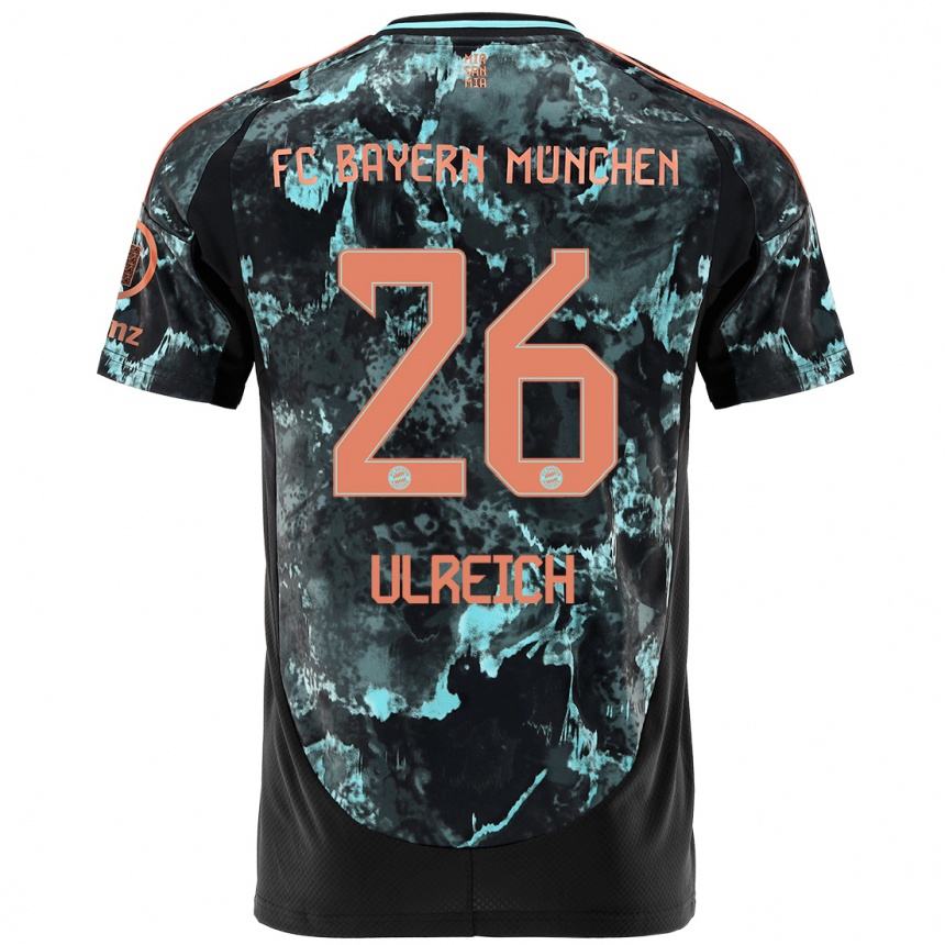 Kids Football Sven Ulreich #26 Black Away Jersey 2024/25 T-Shirt Uk