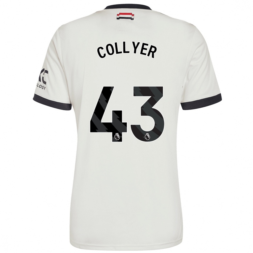 Kids Football Toby Collyer #43 Off White Third Jersey 2024/25 T-Shirt Uk