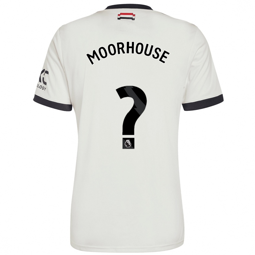 Kids Football Jack Moorhouse #0 Off White Third Jersey 2024/25 T-Shirt Uk