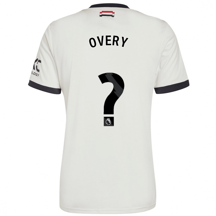 Kids Football James Overy #0 Off White Third Jersey 2024/25 T-Shirt Uk