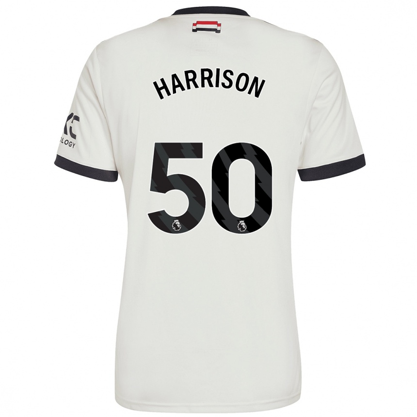 Kids Football Elyh Harrison #50 Off White Third Jersey 2024/25 T-Shirt Uk