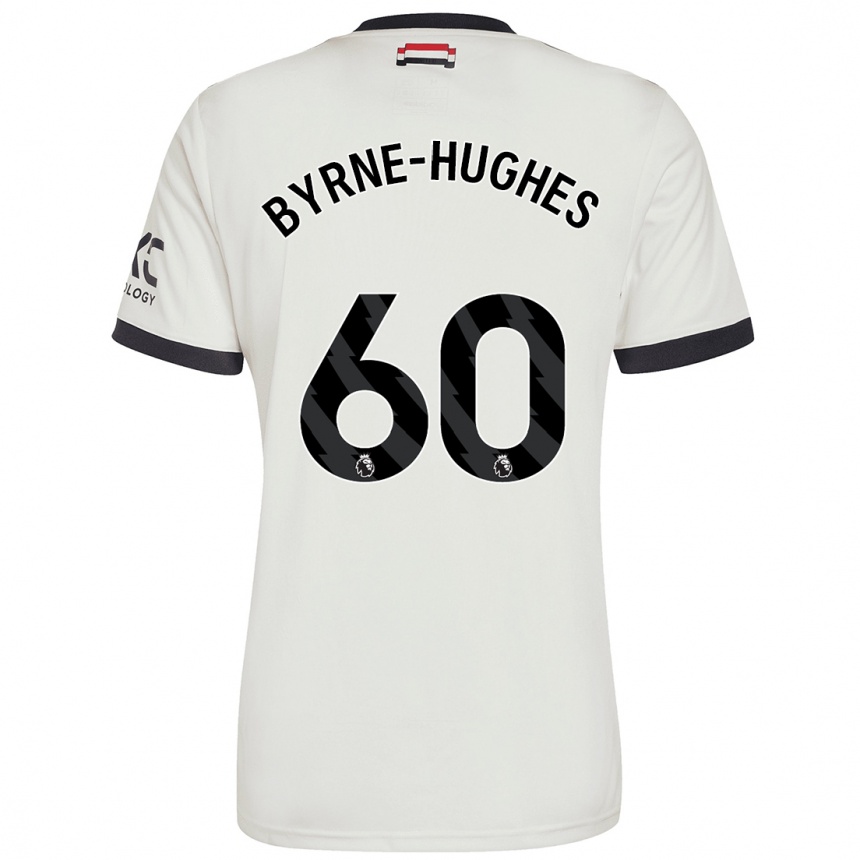 Kids Football Cameron Byrne-Hughes #60 Off White Third Jersey 2024/25 T-Shirt Uk