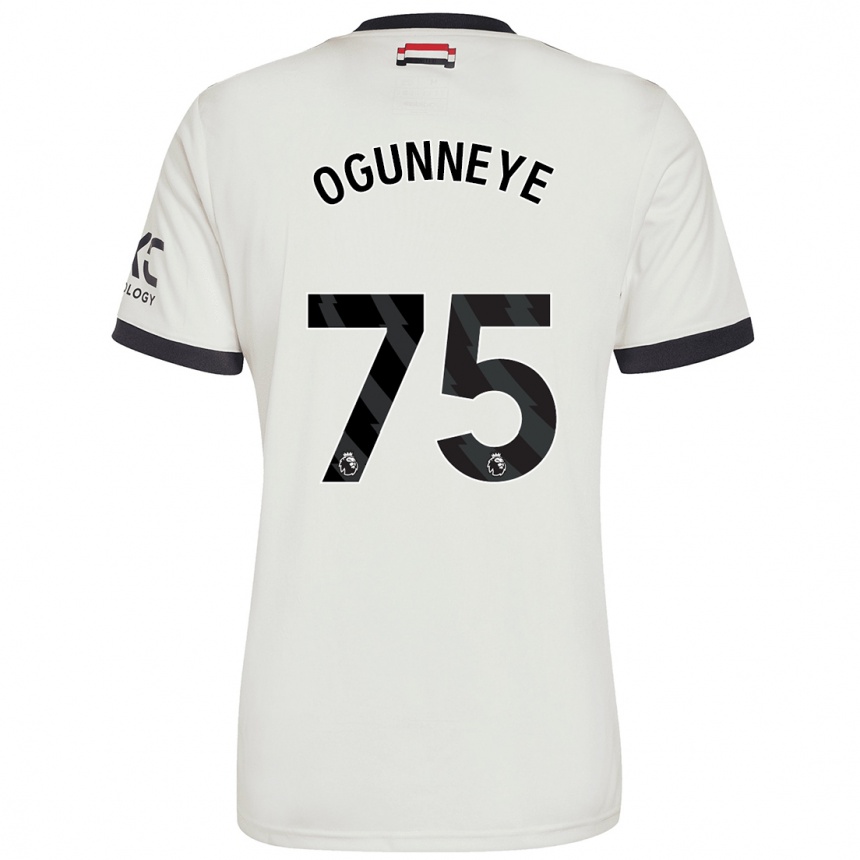 Kids Football Habeeb Ogunneye #75 Off White Third Jersey 2024/25 T-Shirt Uk